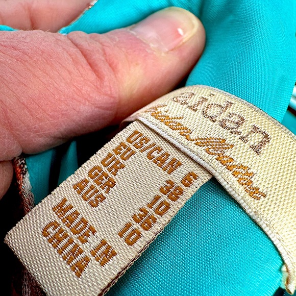 AIDAN by AidanMattox A-Line Dress, Turquoise&RoseGold - Sz.6
❗️Only Worn Once❗️ - Picture 5 of 7